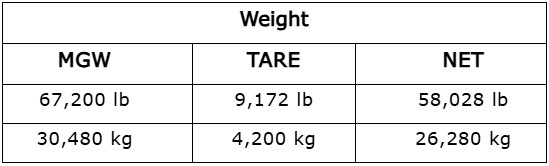 40-hi-cube-hanger-weight