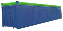 40′ Full Height Open Top Container
